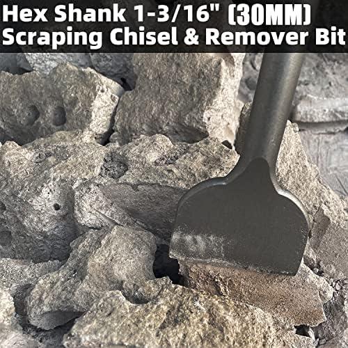 JACKCHEN 4 Inch Wide Tile & Removing Tile and Stone Chisel - Image 2