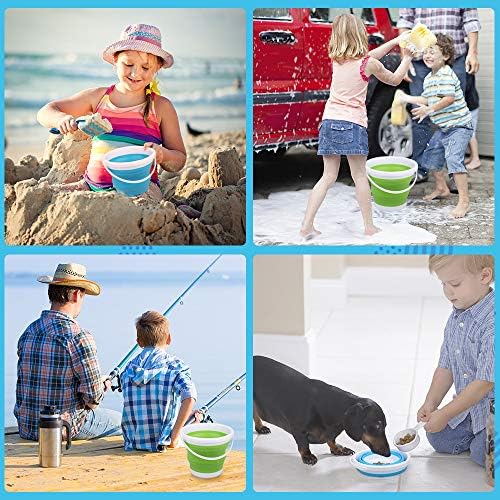 3L Jumbo Foldable Buckets, Sand Beach Toy Silicon Pails - Image 6