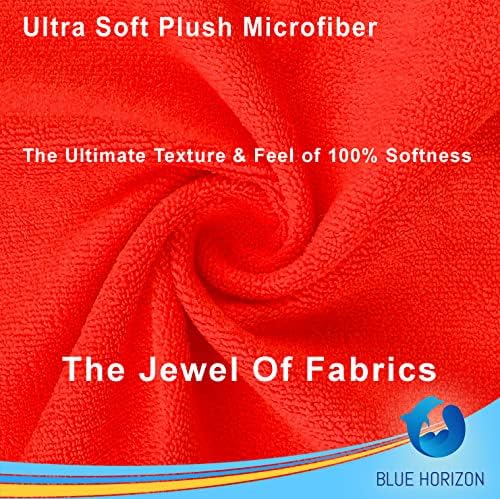 Blue Horizon Microfiber Cleaning Towels, Ultra Soft Plush Washcloth, All - Image 4