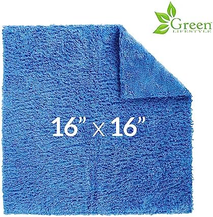 GREEN LIFESTYLE Chamois Cloth Microfiber Cleaning Cloth 6 Pack, Borderless - Image 5