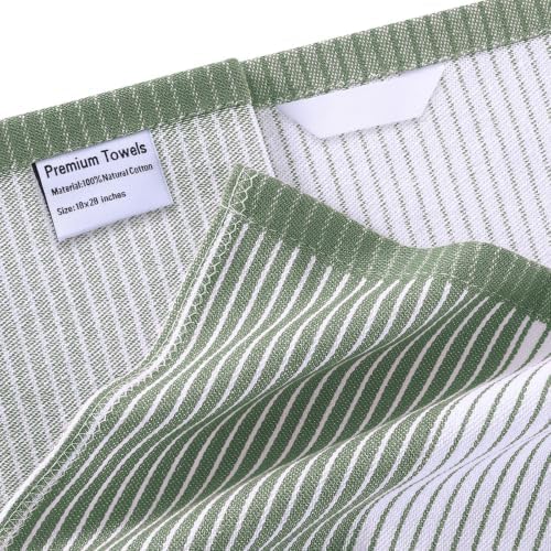 Homaxy Premium 100% Cotton Kitchen Towels 18"x28", 4 Pack - Image 3