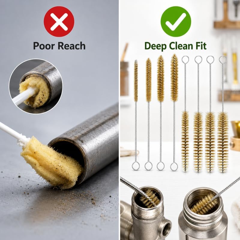 7 Pcs Brass Brush Set, Bottle Brush - Image 5