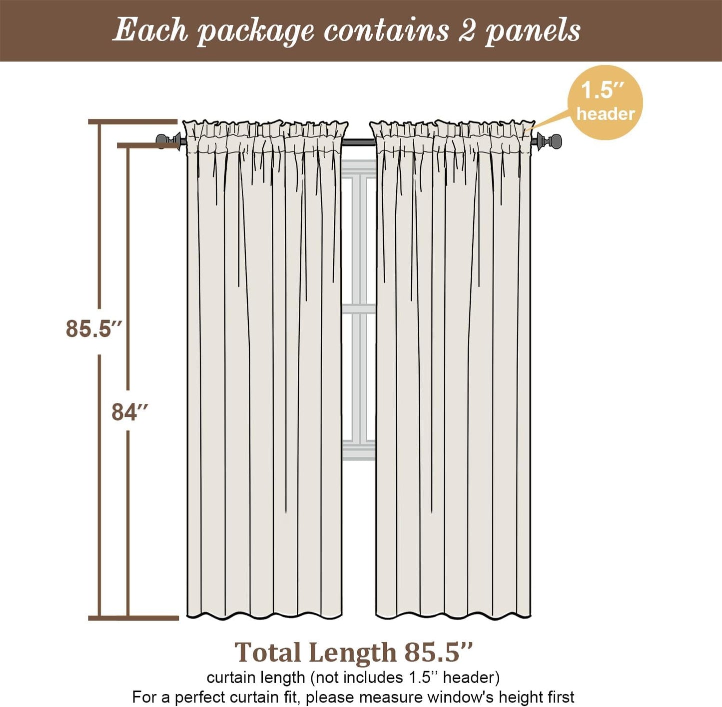 Chyhomenyc Royal Blue Sheer Curtains, 84 Inch Long 2 Panel Set, Rod Pocket Voile Drapes for Living Room, Bedroom - 2PCS, Each 42 W x 84 L