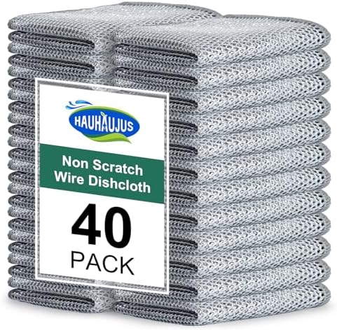 Non Scratch Wire Dishcloth, 40 Pack by Unknown