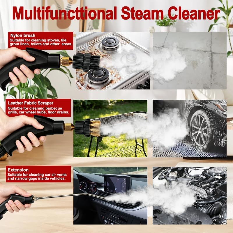 Steam Cleaner, Portable Pressurized Steamer - Image 4