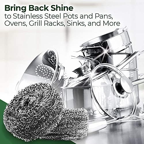 Stanley Home Products Stainless Steel Scrubbers – Rust Resistant Sponge - Image 4