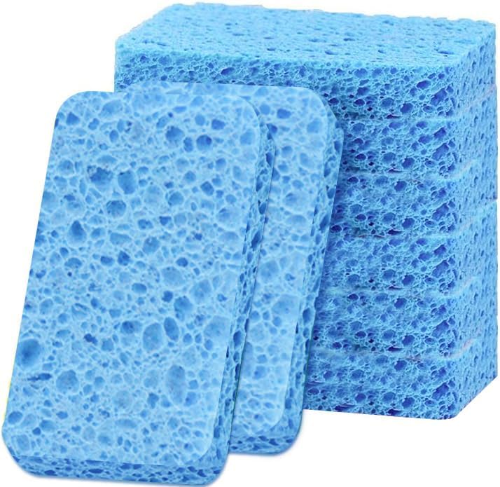 6 - Pack Non-Scratch Scrub Sponges - Sponges by Mainlyrunmakeupsuppliers