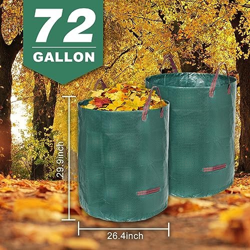72 Gallon 3 Pack Reusable Yard Waste Bags - Image 6