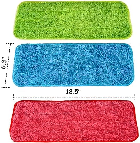 12Pack Microfiber Mop Pads, Reusable and Washable Spray Mop Pads - Image 2