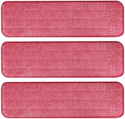 AmaVins 3 Pack Microfiber Cleaning Pads, Reusable Microfiber Mop Pads by AmaVins