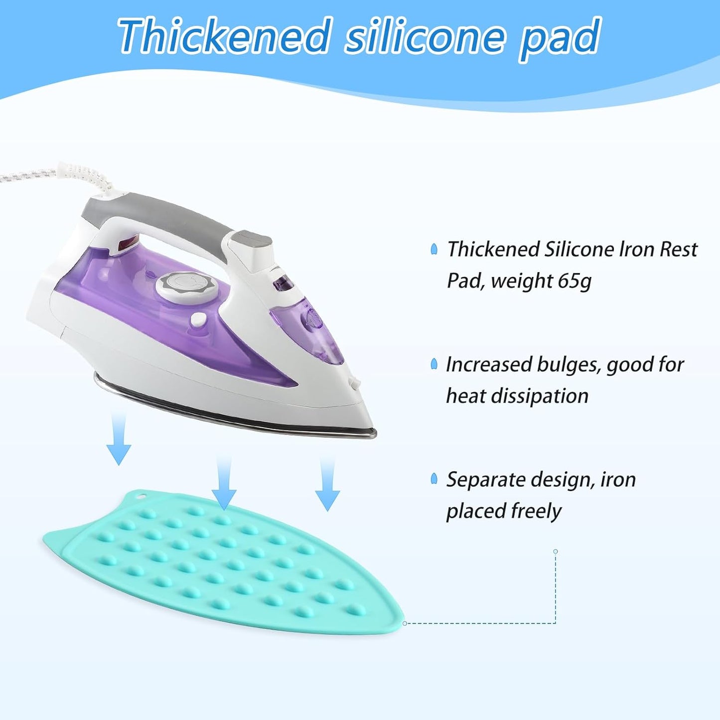 Ironing Mat for Table top Portable Ironing Pad Blanket for Washer Dryer Countertop Travel Damask