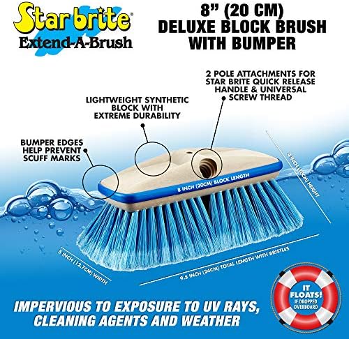 STAR BRITE Deluxe Medium Wash 8" Brush Head - Image 3