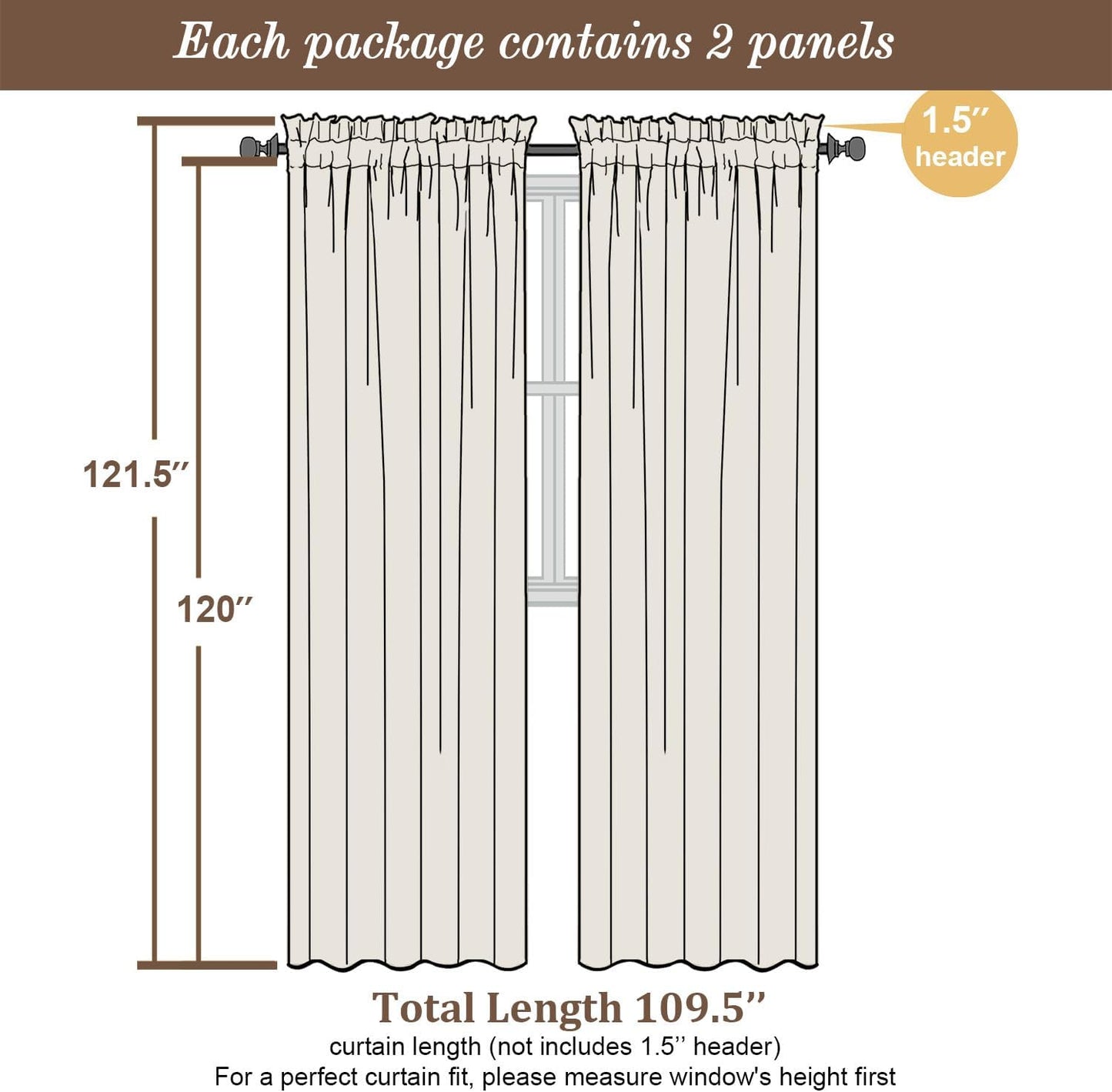 Chyhomenyc Extra Long Black Sheer Curtains 120 Inches Long 2 Panels, Light Filtering Black Curtains for Living Room, Soft Gentle Voile Rod Pocket Bedroom Window Drapes, 59Wx120L Inch, 10FT, 2PCS
