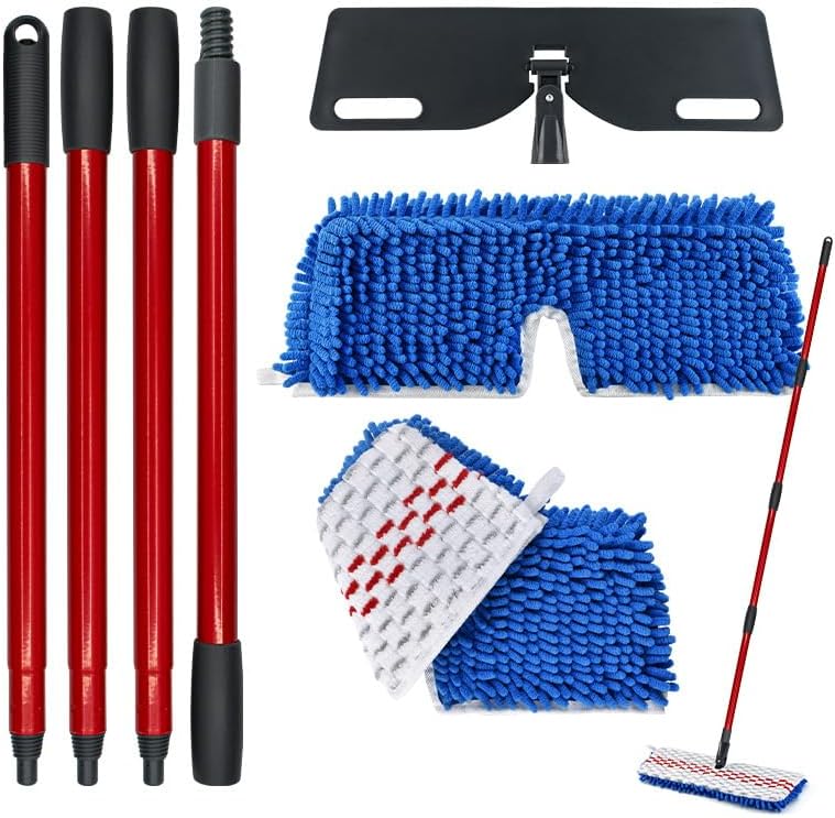 Microfiber Flat Mops for Floor Cleaning, Flat Mop by Unknown
