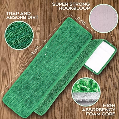 Matthew 18'' Microfiber Mop Replacement Pads - Image 3
