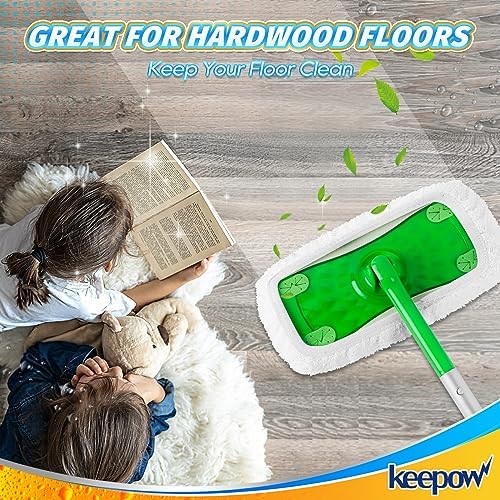 KEEPOW Reusable Microfiber Mop Pads Compatible - Image 6