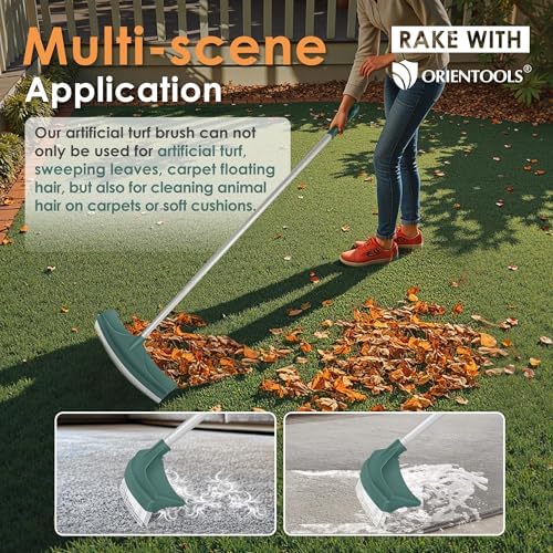 ORIENTOOLS Artificial Turf Rake, Curved Grass Rake - Image 6