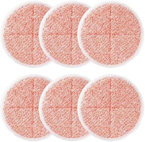 6 Pack Spin-Wave Mop Replacement Pads Compatible by BIHARNTHomeReplacement