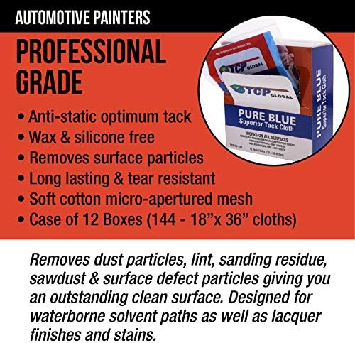 TCP Global Pure Blue Superior Tack Cloth, Tack Rags - Image 6
