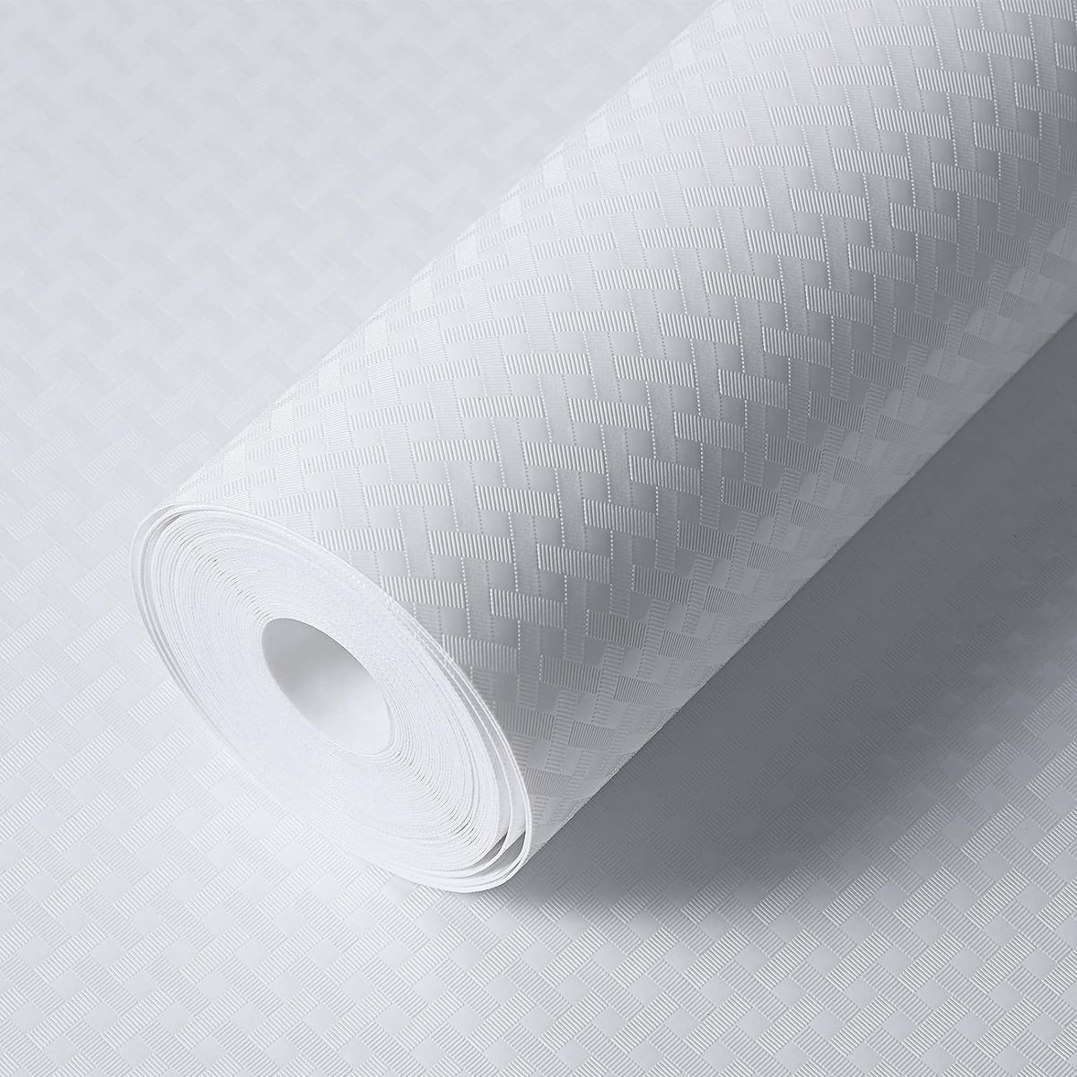Shelf Liners for Kitchen Cabinets Refrigerator Liners Waterproof Kitchen Cupboard Liner Non-Slip Drawer Mats EVA Material Non Adhesive Fridge Liner for Shelves - White 17.5 x 236.2 Inches x 2 Rolls