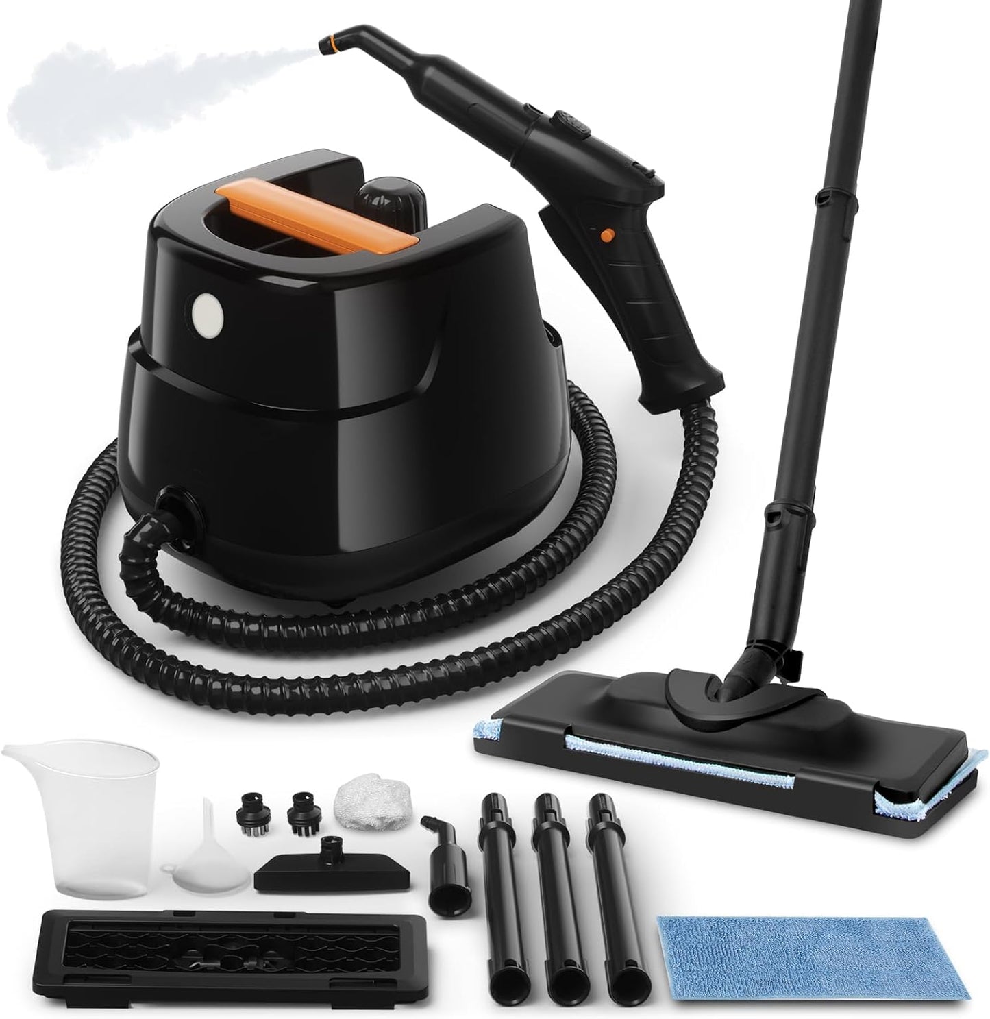Powerful Steam Cleaner for Home, Chemical-Free Multipurpose Steam Cleaner, 3-Steam Volumes Comfy Handle, Portable Deep Cleaning Lightweight Steamer for Car Detailing Carpet Upholstery Tile Grout