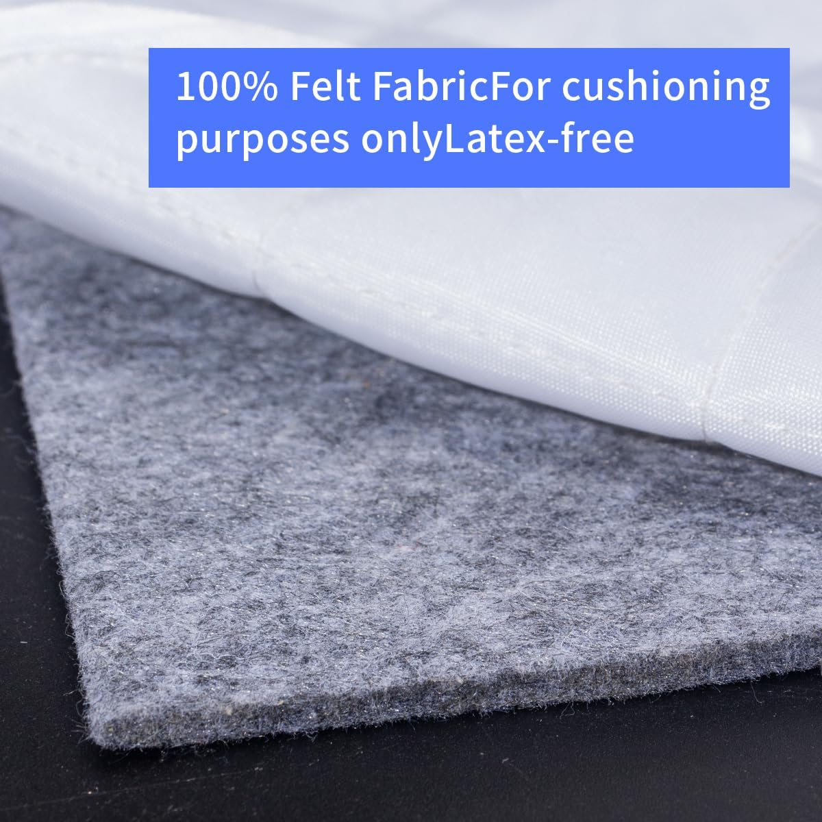 Felt Rug Pad, 4x6 Ft Extra Large Area Cushioned Carpet Liner, Thick Felt Pads for All Floors, Keep Rug in Place Soft and Safe
