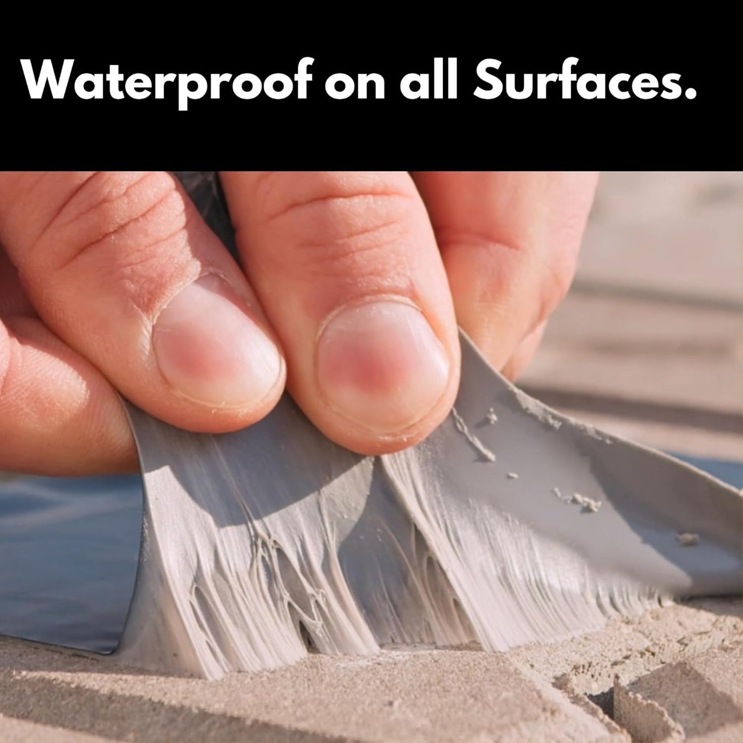 HSS Sealant Tape with MicroSealant - Waterproof Commercial Roofing Tape for Roof and RV Repair - UV- & Weatherproof (Black, 4 inch x 50 feet)
