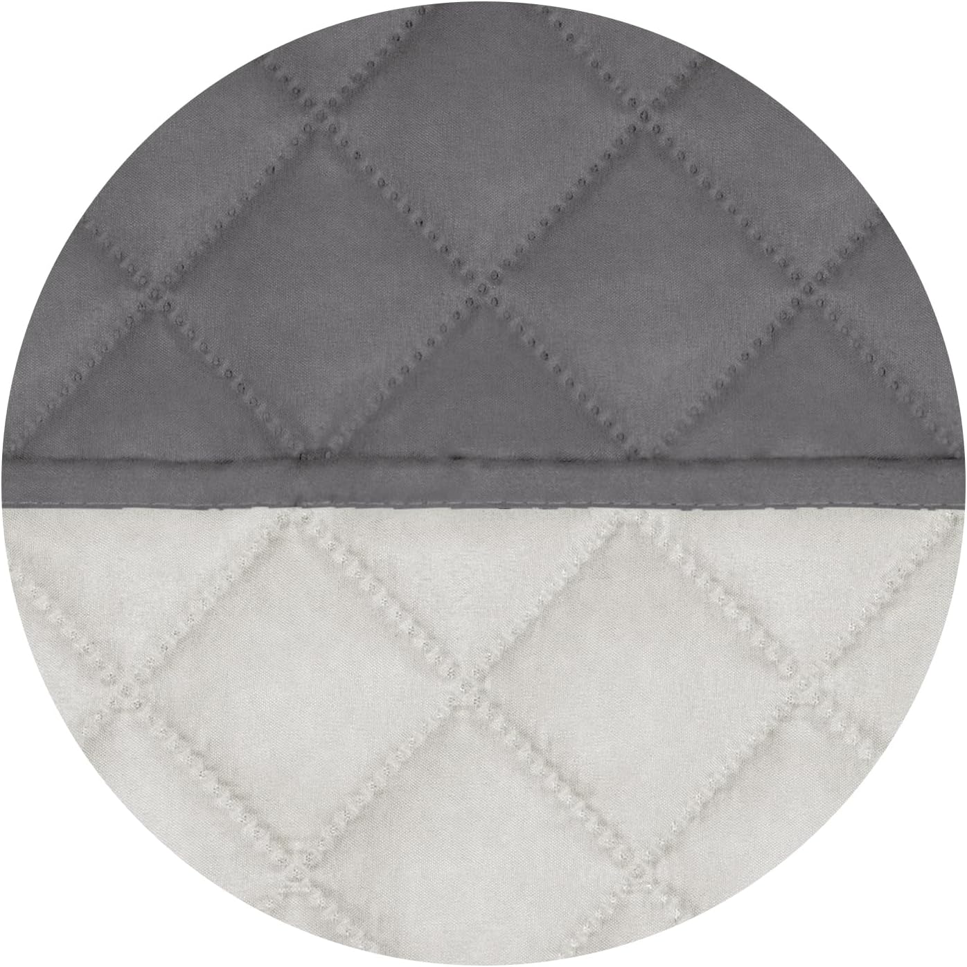 PureFit Reversible Quilted Sofa Cover, Water Resistant Slipcover Furniture Protector, Washable Couch Cover with Non Slip and Elastic Straps for Kids, Dogs, Pets (Oversized Sofa, Gray/Ivory)