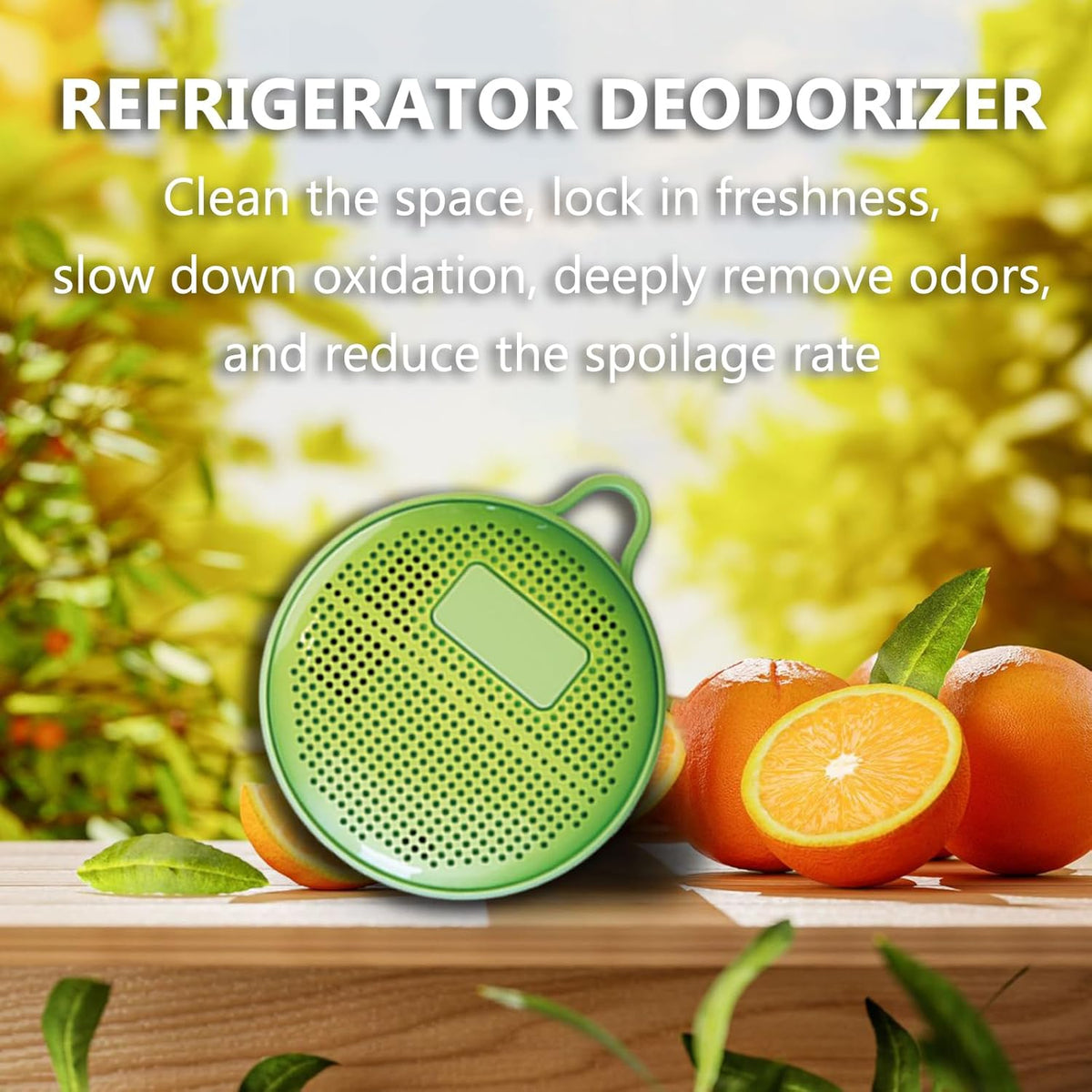 Refrigerator Deodorizer, Fridge Odor Absorber, Mini USB Rechargeable Ozone Odor Eliminator, Reusable for Fridge, Car, Closet, Wardrobe (Blue)