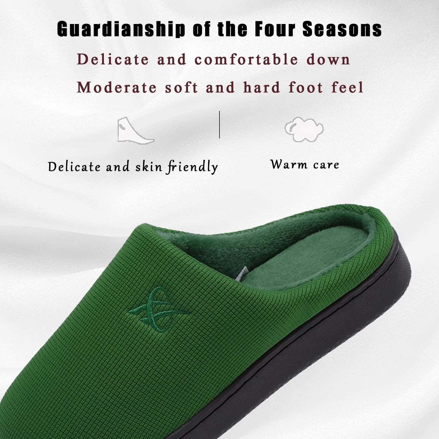 Memory Foam Slippers for Women's and Men's Casual House Shoes