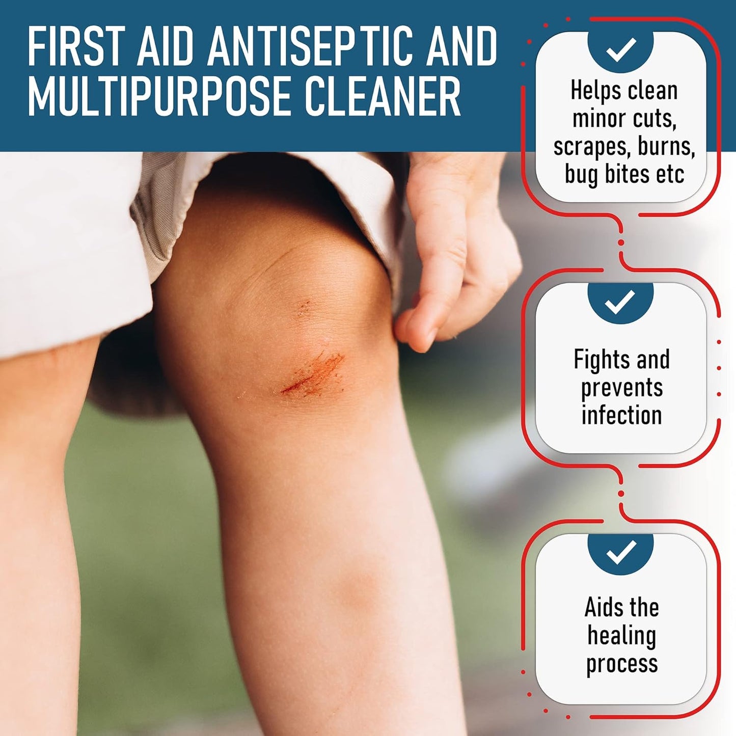 3% Hydrogen Peroxide - First Aid Antiseptic & Multipurpose Cleaner - Topical Wash for Cuts, Scrapes and Minor Cuts - H2O2 Hydrogen Peroxide 3 Percent USP Solution (4 Gallon)