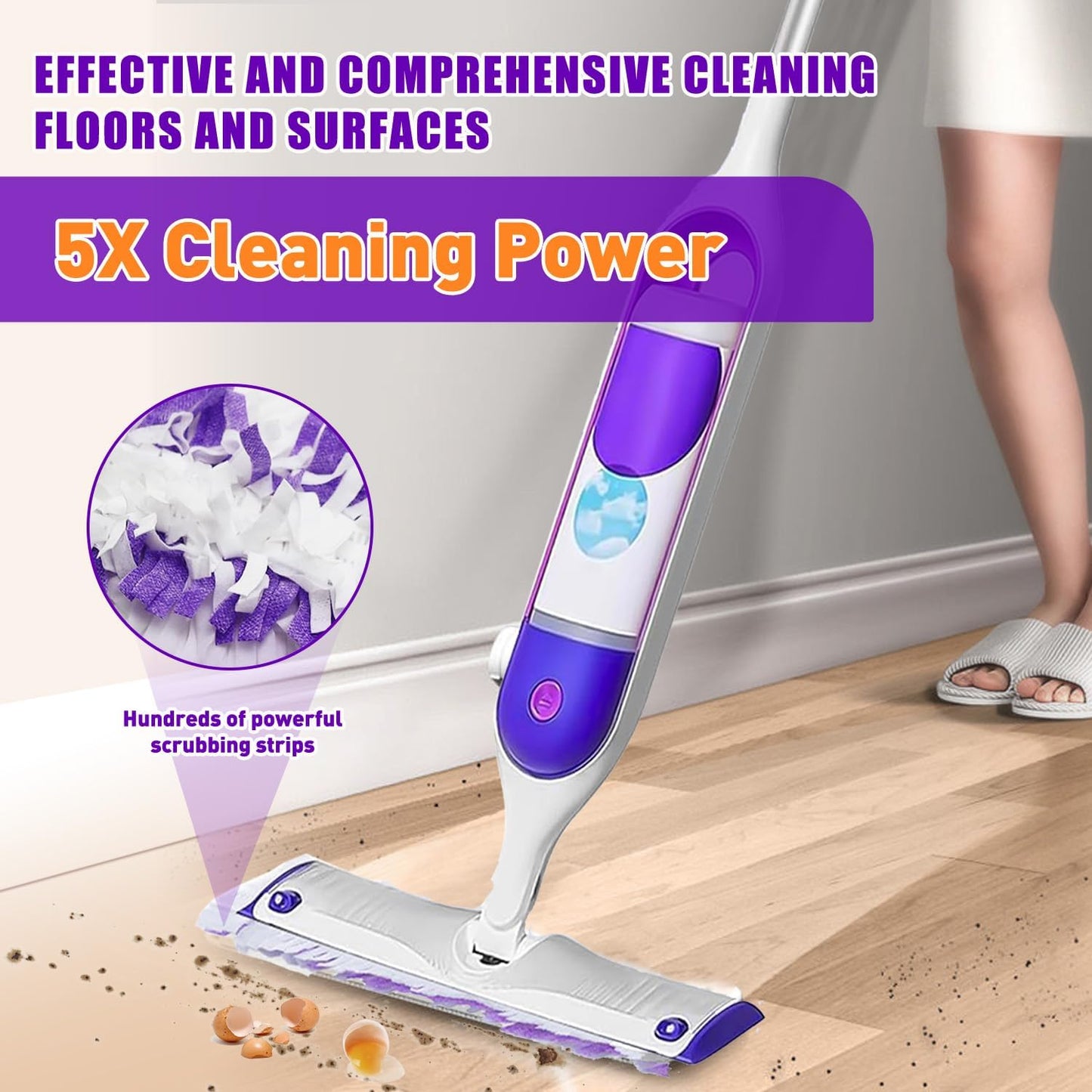 Power Mop Pads Refills for Swiffer PowerMop Multi-Surface Mopping Pad Disposable Replacement Mop Refill Pads Compatible with Swiffer PowerMop,Works Perfect on Almost and Surface,28 Count.