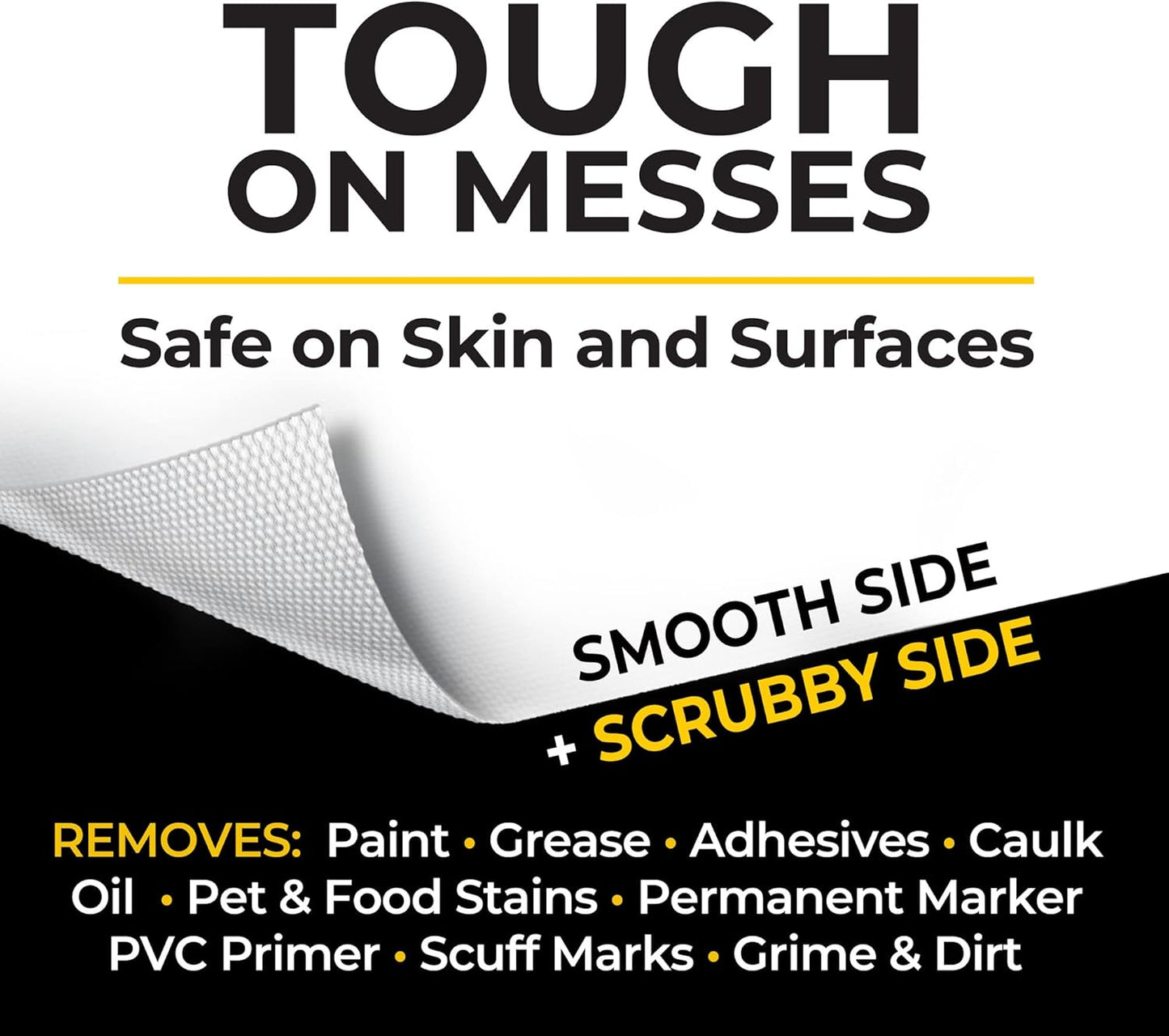 Grime Boss Heavy Duty Surface and Hand Wipes (4x60ct) | Wet Wipes Remove Paint, Oil, Grease, Adhesives, Mud, Dirt | Shop Wipes Replace Cleaners like Rags, Towels, Pumice, Soap