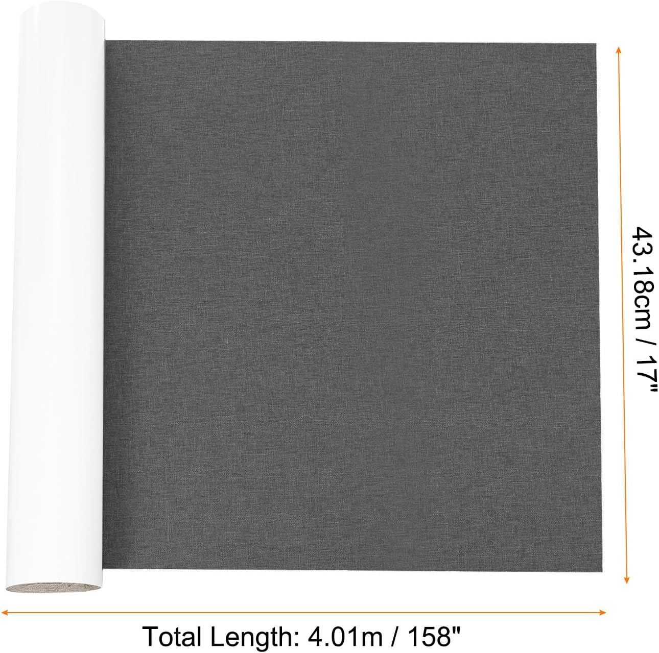 Repair Patches Repair Tape Self-Adhesive DIY Repair Patch Linen Gear Patch for Sofa, Furniture, Chair, Clothing,Tents,17x158 Inch,Dark Grey