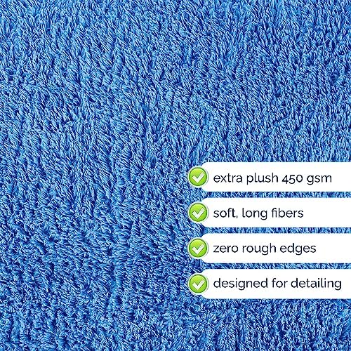 GREEN LIFESTYLE Chamois Cloth Microfiber Cleaning Cloth 6 Pack, Borderless - Image 4