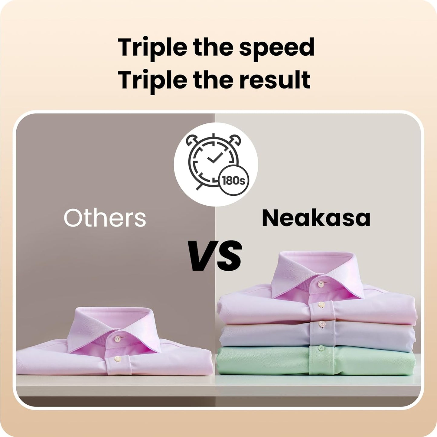 Neakasa Magic 1 Vacuum Steamer, Handheld Travel Garment Steamer for Clothes, 2300Pa Suction for Clothes Grips, Steamer Iron 2 In 1 (for 110-120V Use)