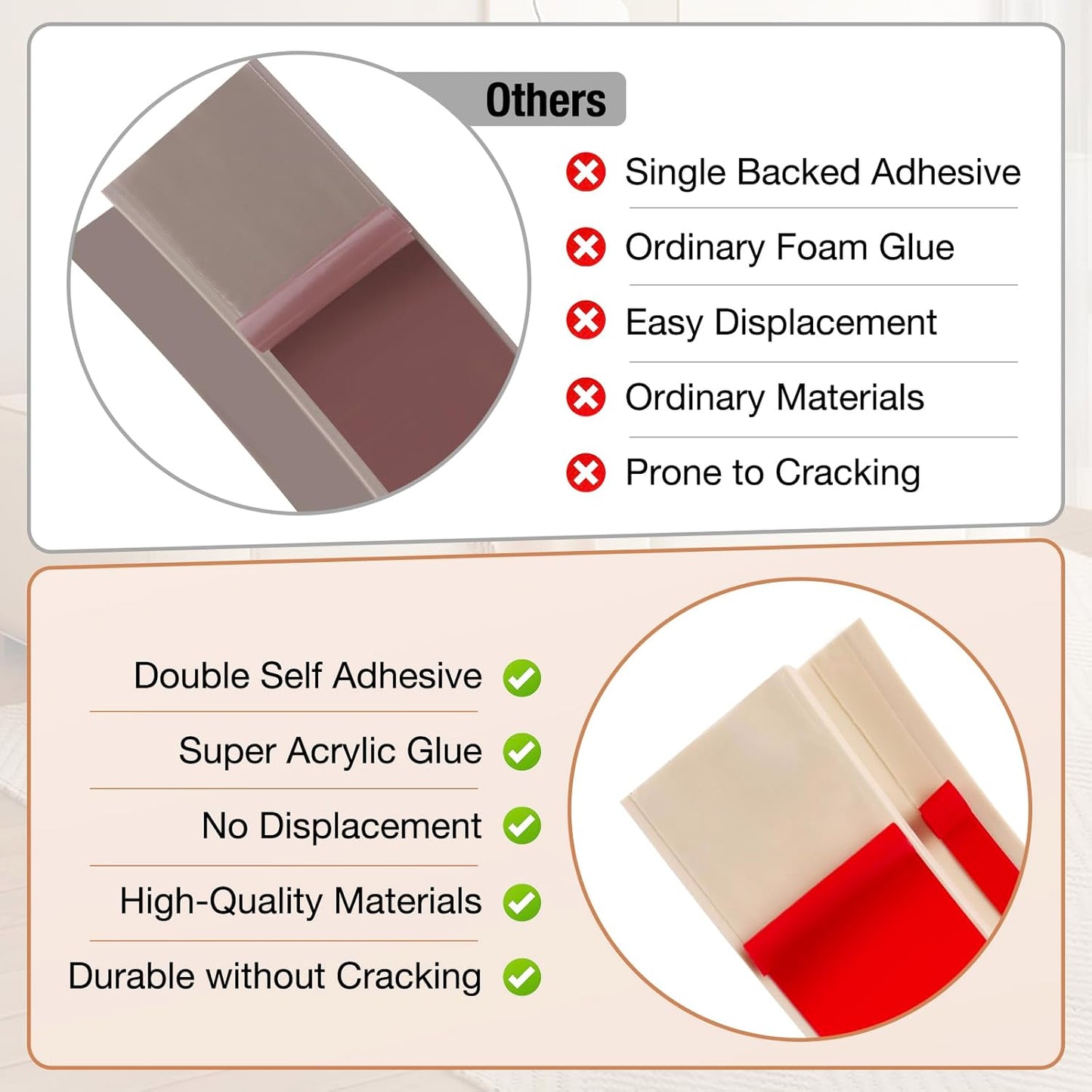 Floor Transition Strip Self Adhesive Vinyl Door Threshold for Doorways Carpet Edging Trim Overlap Edge Reducer for Laminate Floor, Carpet, Tile (Light Yellow Wood Grain, 2/5" to 3/5", 3.3Ft)