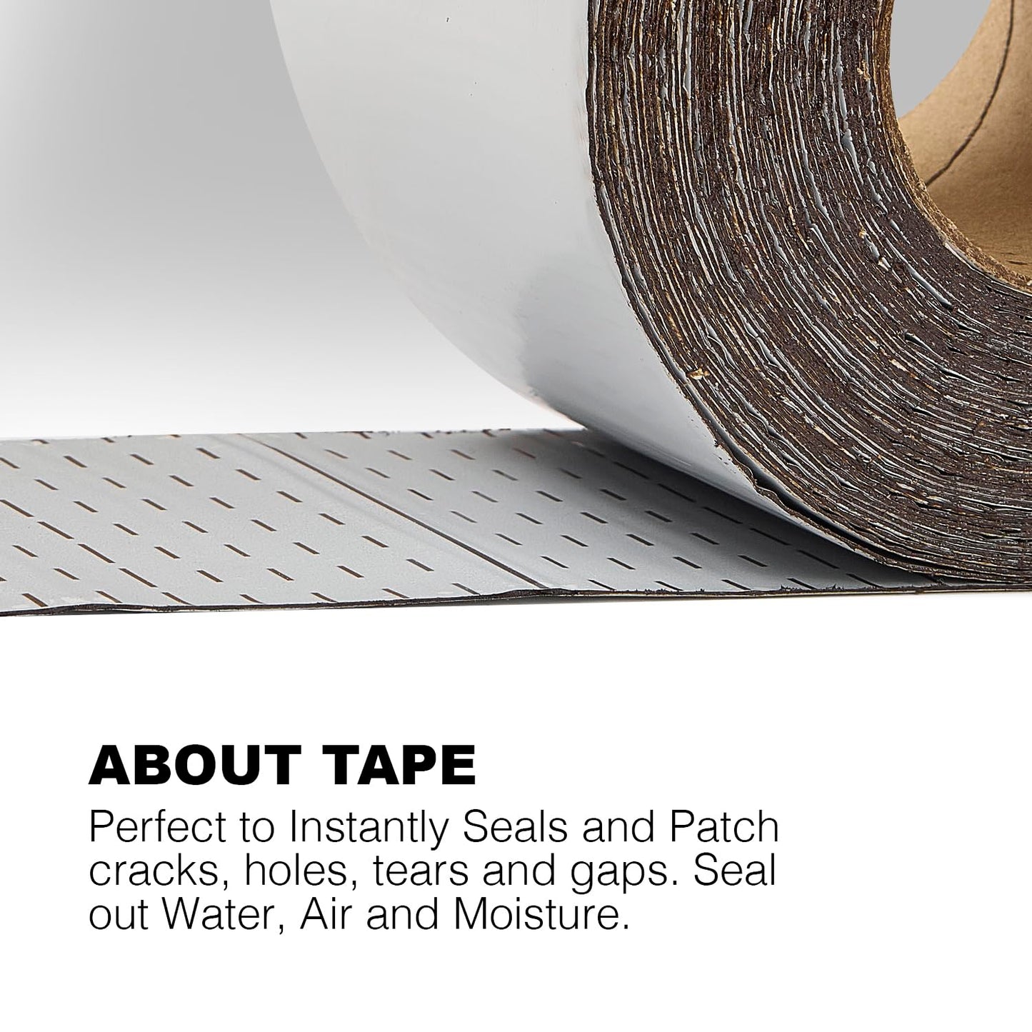 White RV Roof Sealant Tape, 4" x 25' Waterproof Repair Seal Tape – Extra Thick, UV-Resistant, Weatherproof Patch for Permanent Leak Sealing on RVs, Trailers, and Mobile Homes