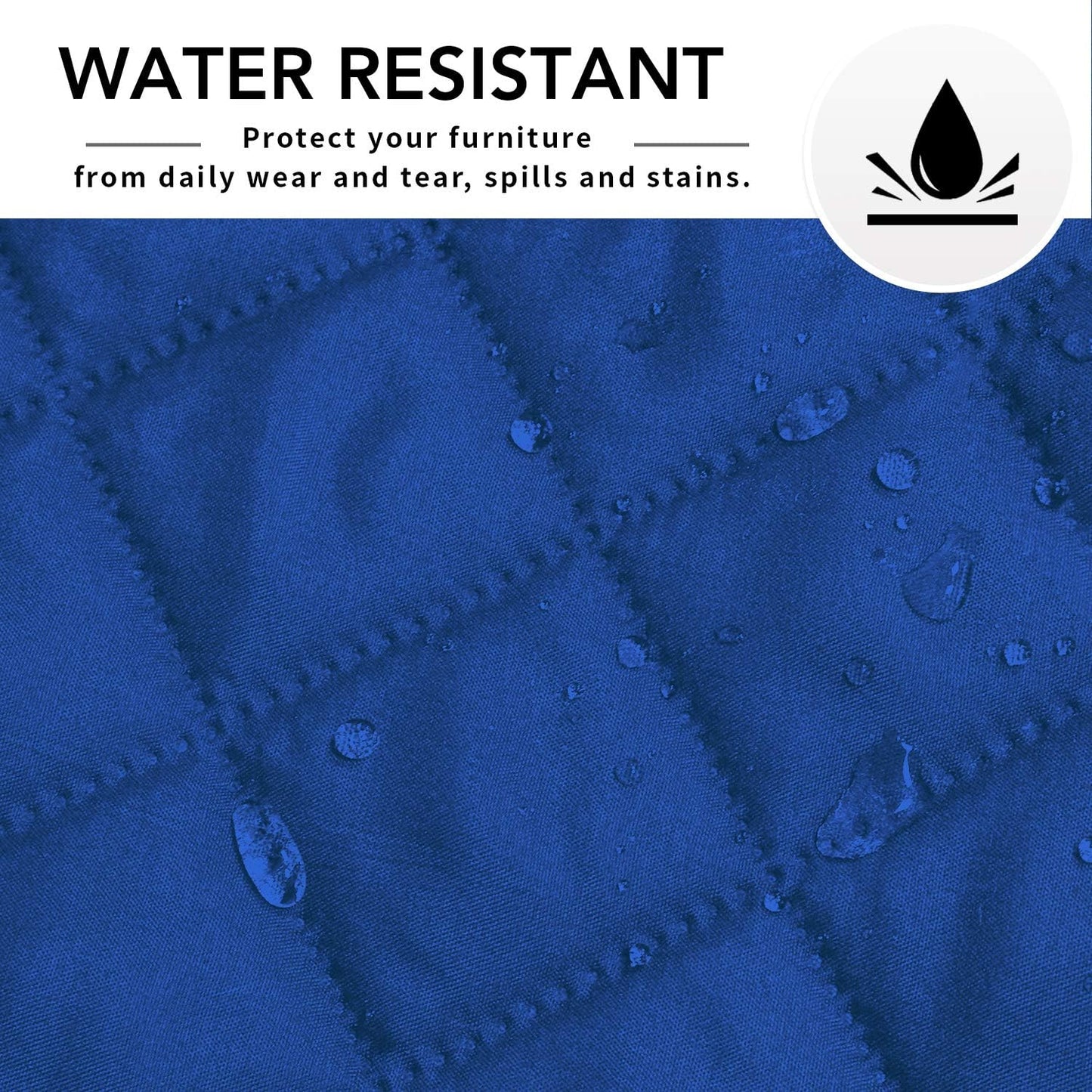 Easy-Going Sofa Slipcover L Shape Sofa Cover Sectional Couch Cover Furniture Protector Mat for Pets Dog Cat (Large,ClassicBlue/ClassicBlue)