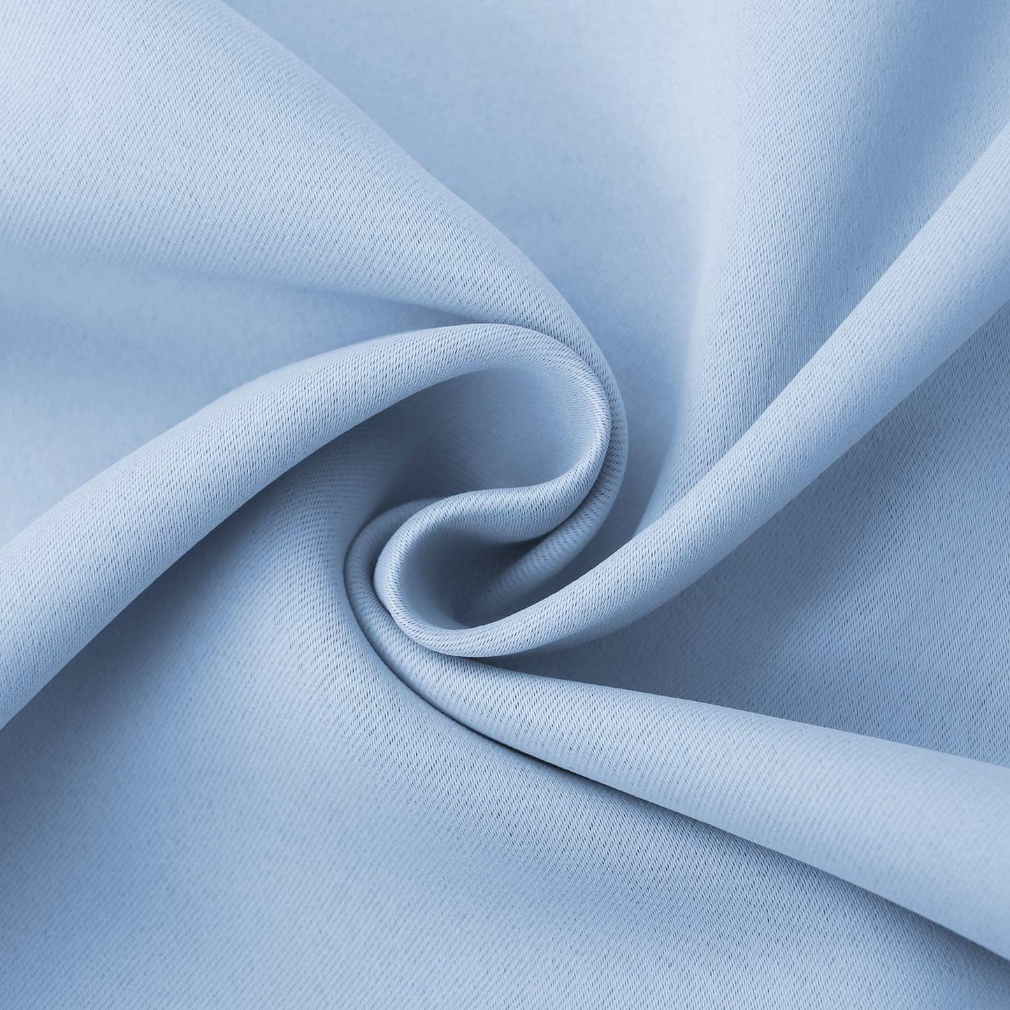 BGment Baby Blue Room Darkening Curtains for Short Window - Rod Pocket Thermal Insulated Blackout Curtain Drapes for Nursery Kids Bedroom, 42 x 45 Inch, 2 Panels