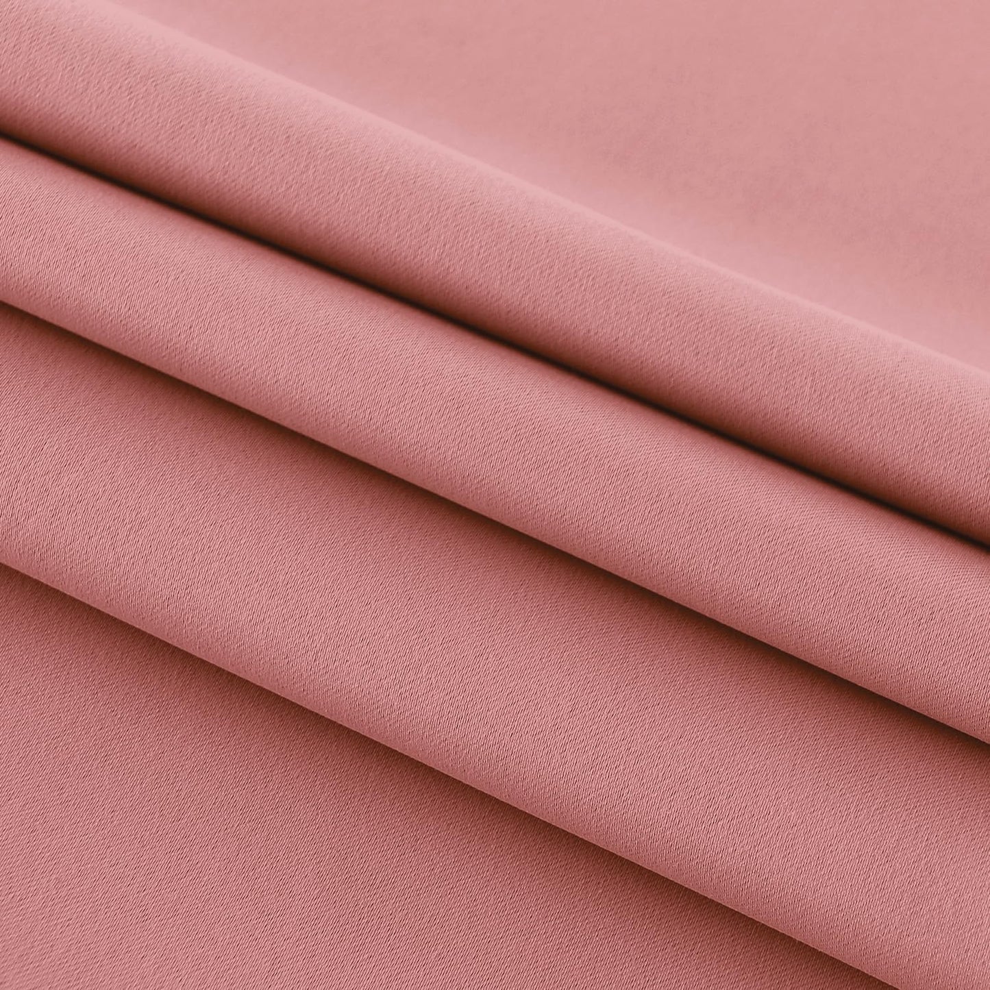 DWCN French Door Curtains – Rod Pocket Thermal Blackout Curtain for Doors with Glass Window, Kitchen and Patio Doors for Privacy, 36 X 72 Inches Long, 1 Curtain Panel with Tieback, Dry Rose