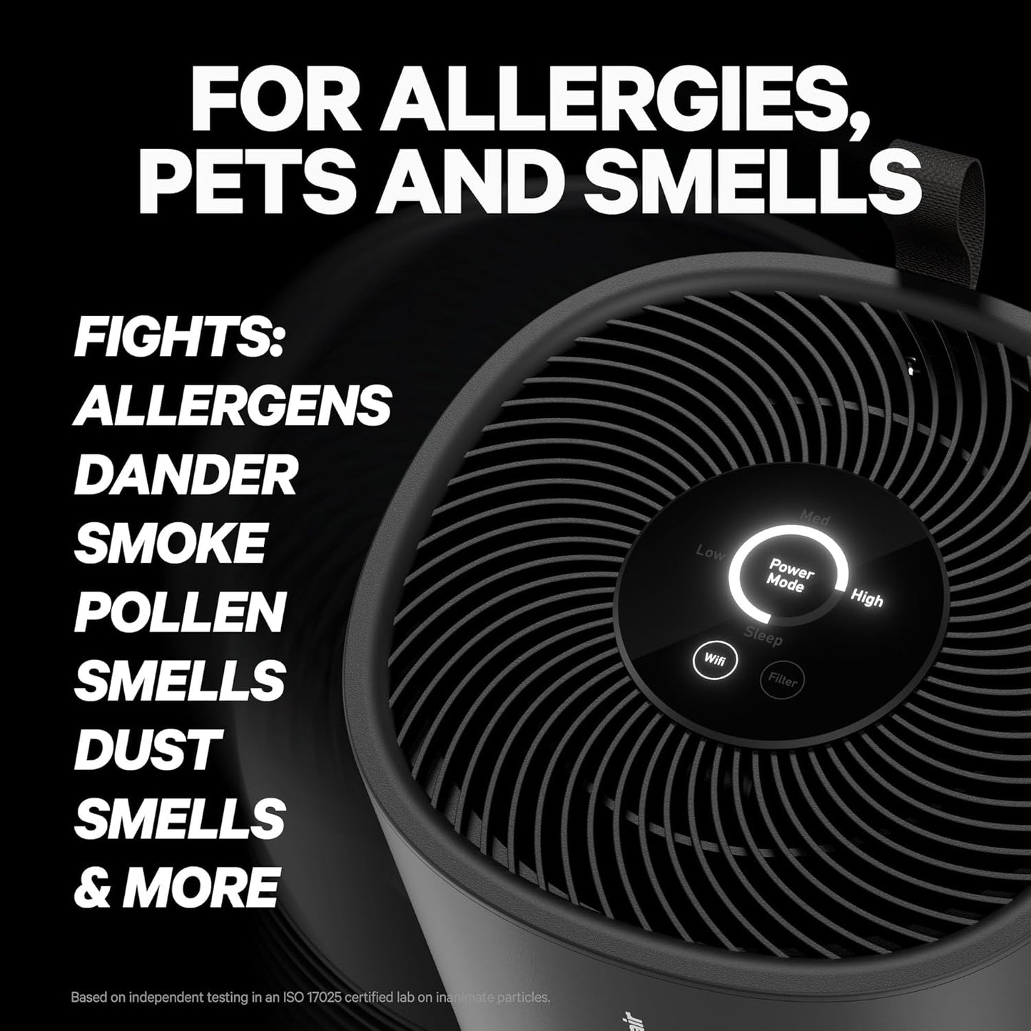 PuroAir 130i Smart Air Purifier for Home Large Rooms - Covers Up To 600 Sq Ft - Filters Up To 99.9% of Pollutants, Smoke, Pollen, Dust - Quiet Air Filter - Air Purifiers for Bedroom