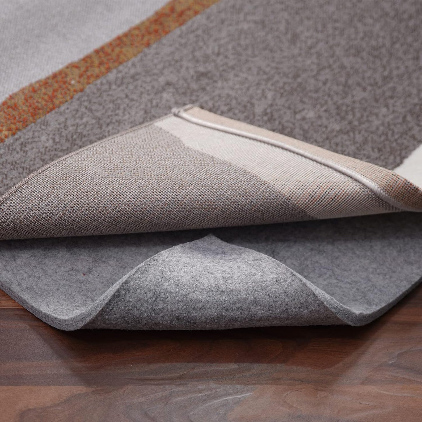 Non Slip Rug Pad Gripper - 4x6 Feet 1/4” Extra Thick Felt Under Rug for Area Rugs and Hardwood Floors,Super Cushioned Non Skid Carpet Padding