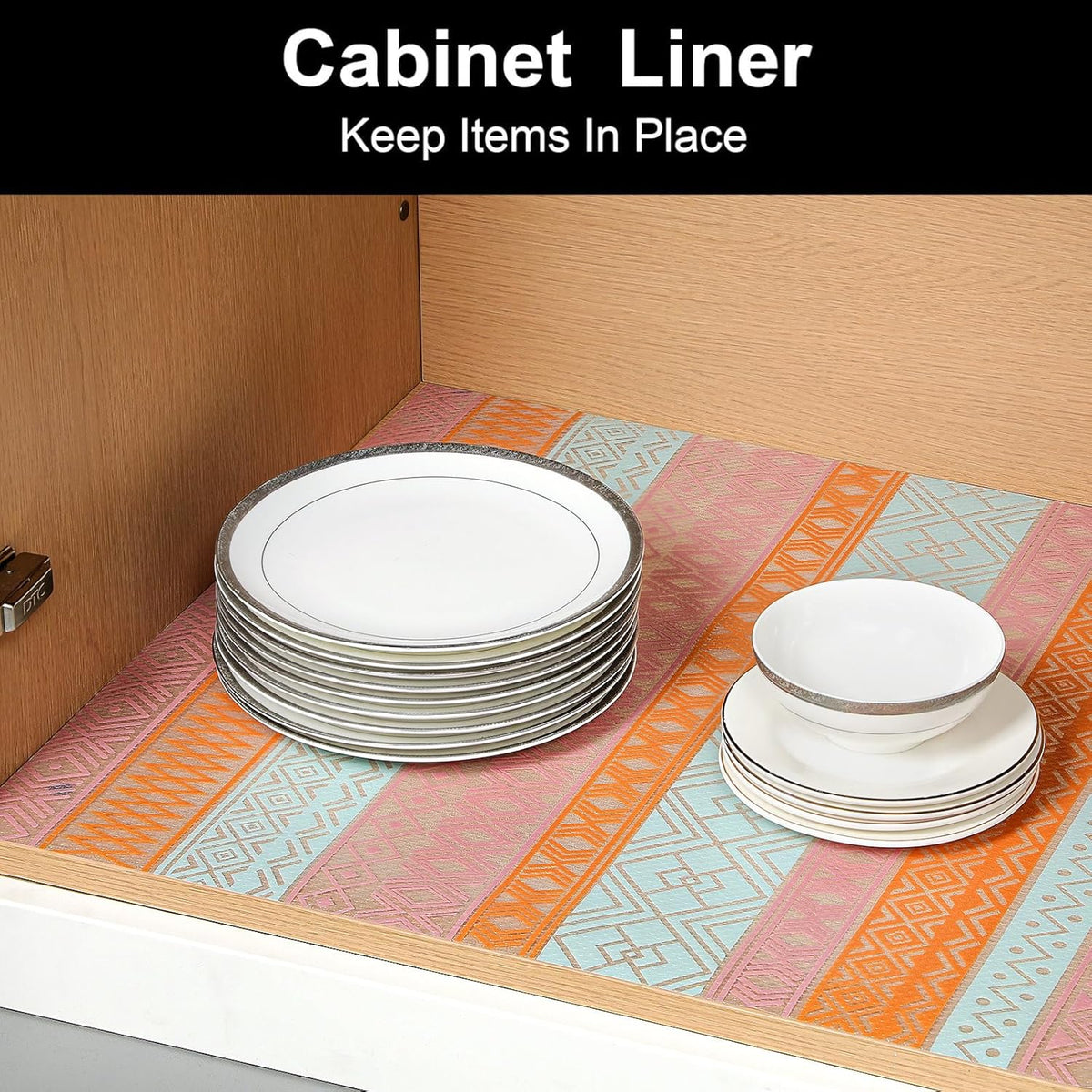 Cooyes Shelf and Drawer Liners for Kitchen Cabinets, Non Adhesive Cabinet Liner, EVA Waterproof Durable Non-Slip Drawer Mats for Shelves, Refrigerator, Storage, Desks