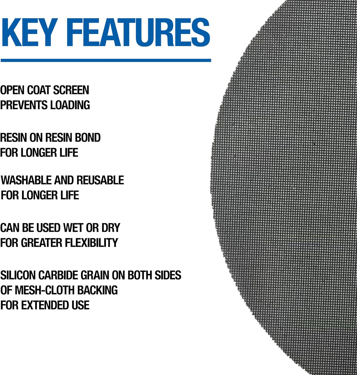 Floor Sanding Screen Disc, 10 Pack, 16", Grit 60
