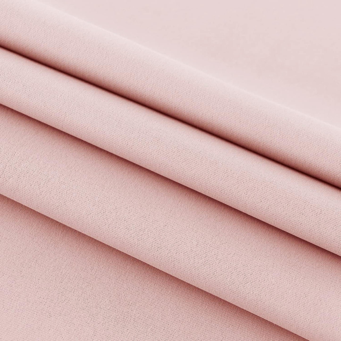 DWCN French Door Curtains – Rod Pocket Thermal Blackout Curtain for Doors with Glass Window, Kitchen and Patio Doors for Privacy, 54 X 72 Inches Long, 1 Curtain Panel with Tieback,Blush Pink