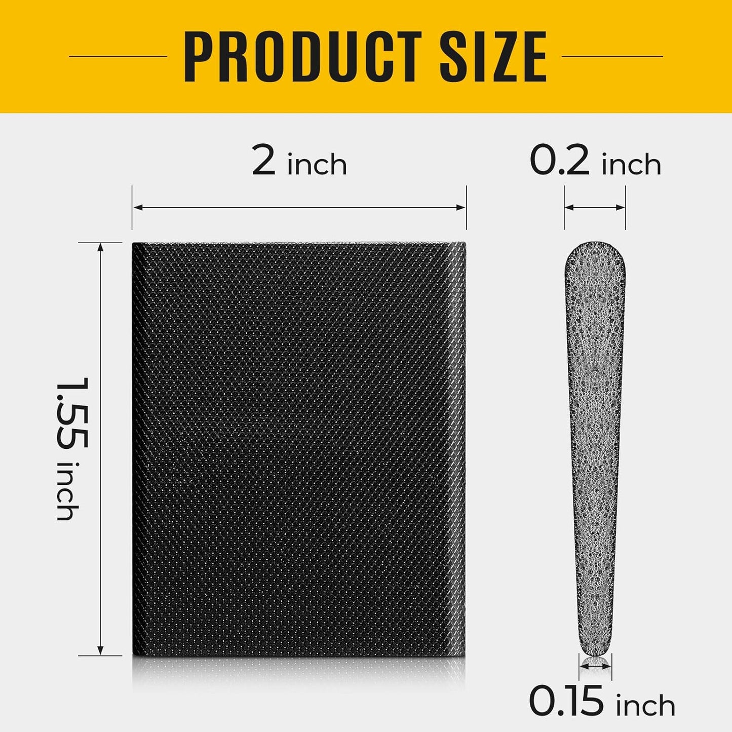 Zonon 64 Pieces Door Corner Seal Weatherstripping Exterior Door Frame Seal Draft Stopper Adhesive Corner Pads for Weather Stripping and Draft Protection (Black)