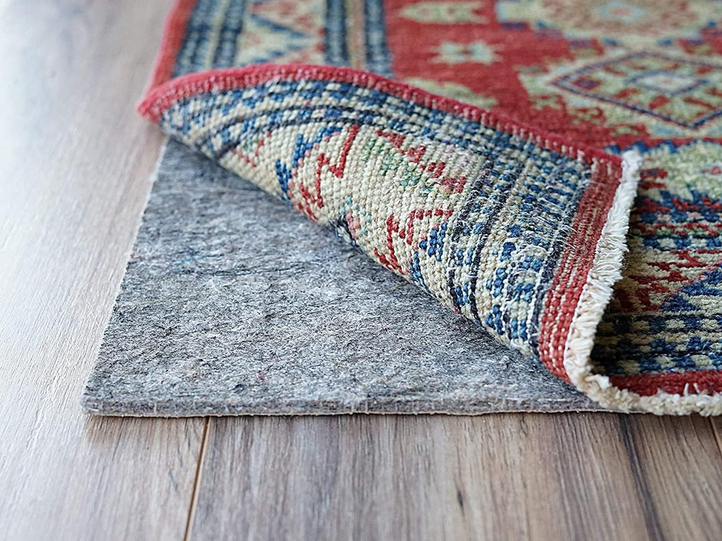 RUGPADUSA - Dual Surface - 10'x12' - 1/4" Thick - Felt + Rubber - Non-Slip Backing Rug Pad - Safe for All Floors