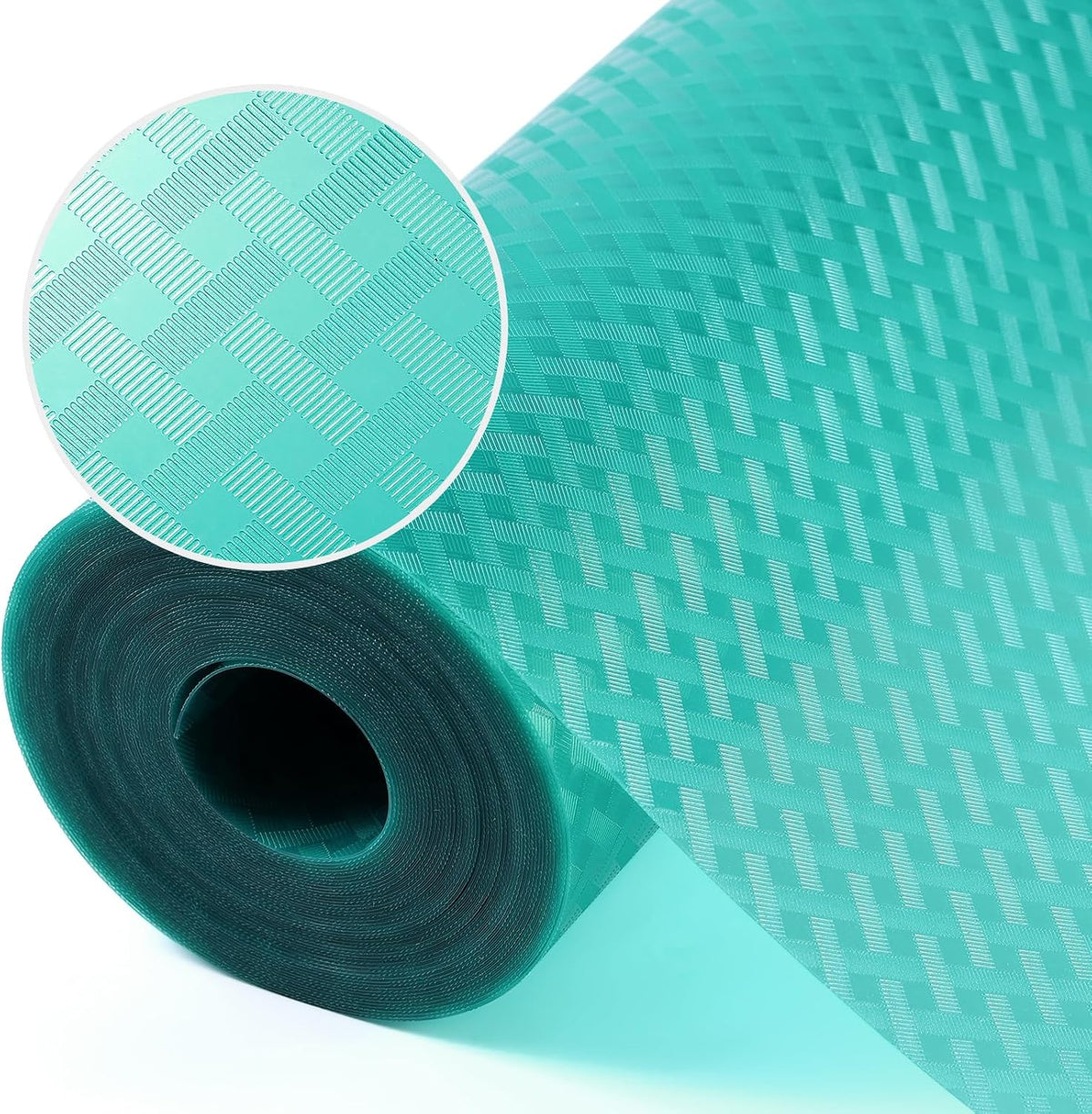 Blue Shelf Liners for Kitchen Cabinets Refrigerator Liners Waterproof & Oil-Proof Kitchen Cupboard Liner Drawer Mats EVA Material Non Adhesive Fridge Liner for Shelves 23.6 x 78.7 Inches