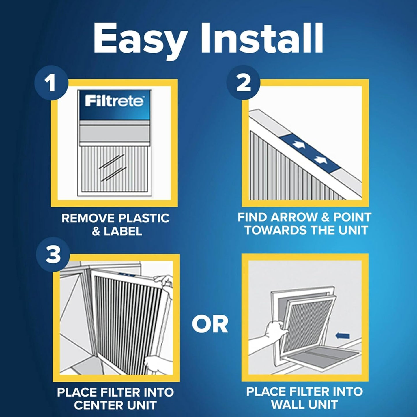 Filtrete 20x24x1 AC Furnace Air Filter, MERV 11, MPR 1000, Micro Allergen Defense, 3-Month Pleated 1-Inch Electrostatic Air Cleaning Filter, 6 Pack (Actual Size 19.81x23.81x0.81 in)